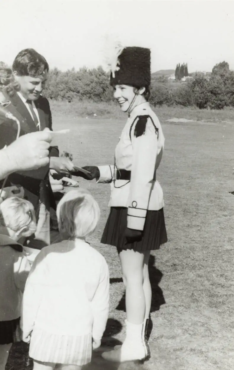 Marching girl's medal, Huntly, 1969