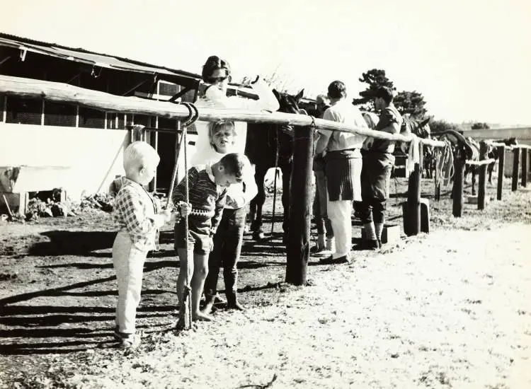 Riding centre, Takanini, 1966