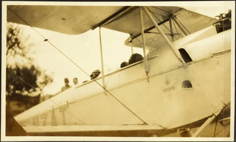 De Havilland Moth G-NZAT on the ground.