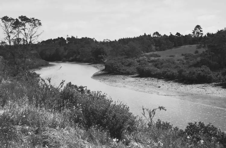 Site of brickyard on Henderson Creek near Henderson.