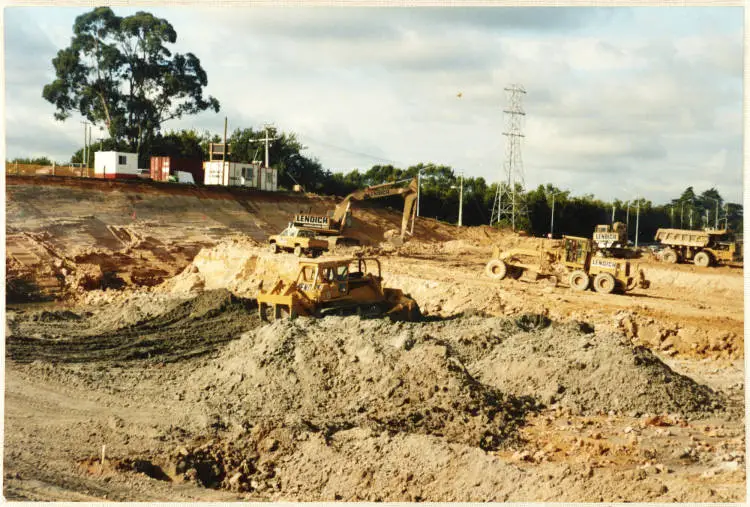 Westgate Shopping Centre development earthworks, Massey, 1994