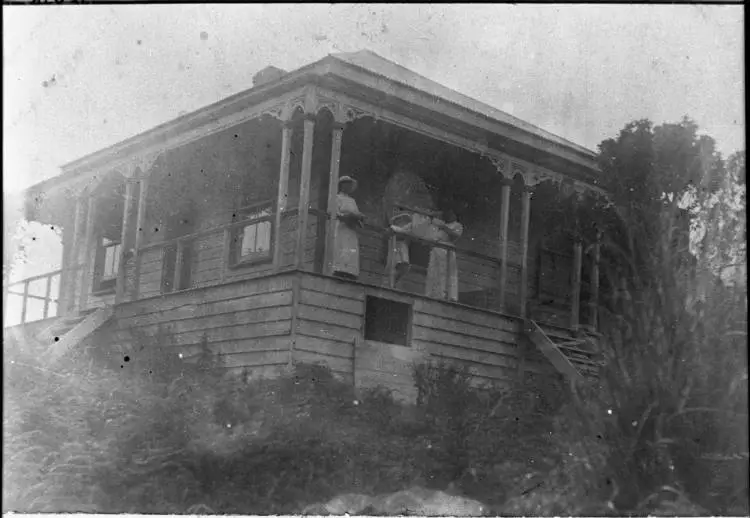 Marshall Laing's home, Big Creek, prior to demolition