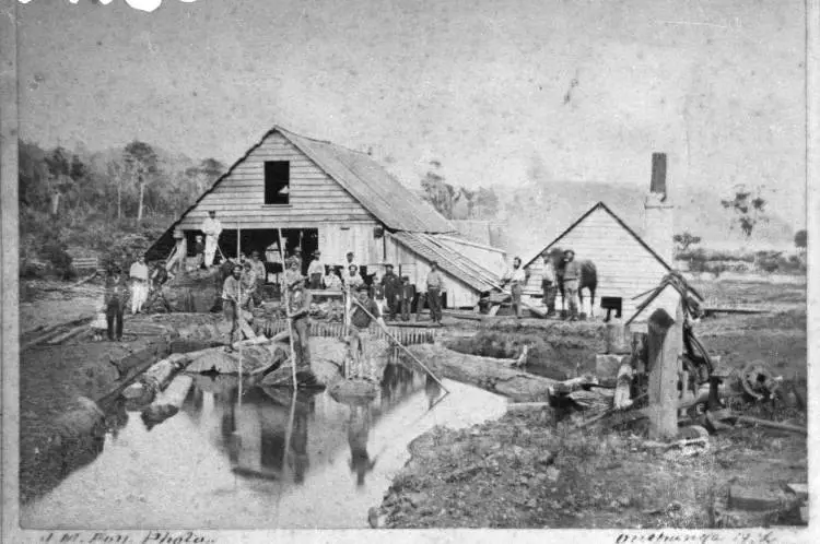 Mill on Huia Stream, Huia.