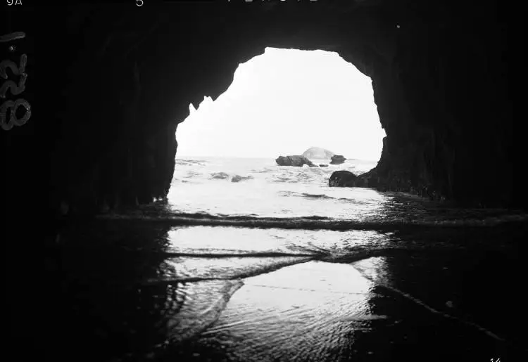 Cave, Muriwai Beach.