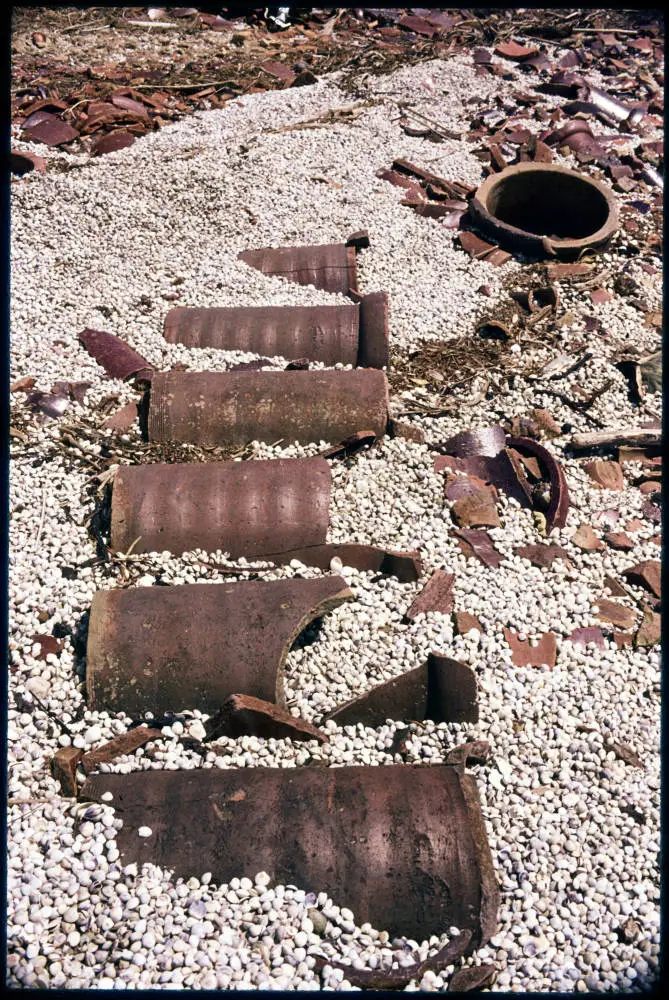 Pipes on beach at Scott Point, Hobsonville.