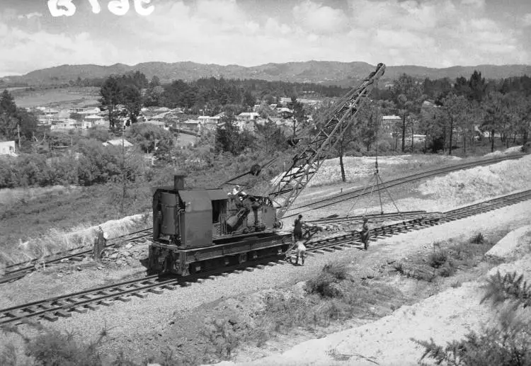 New railway line construction, Sunnyvale to Glen Eden.
