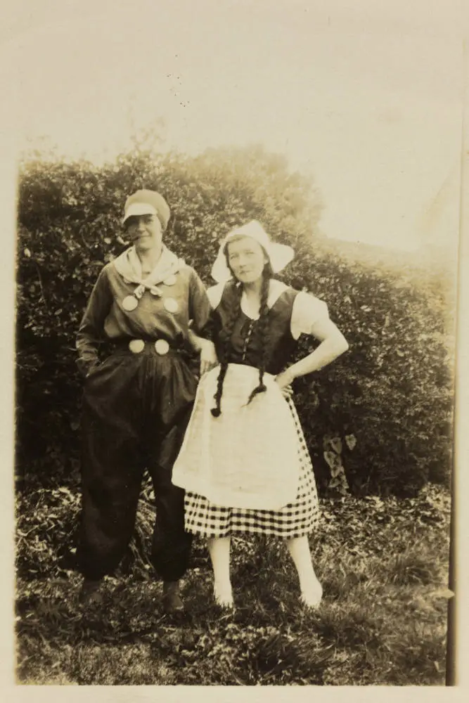 Two women in traditional Dutch costume, Henderson.