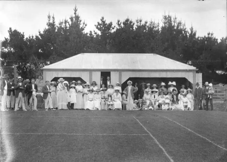 Tennis players, Clevedon, ca 1914.