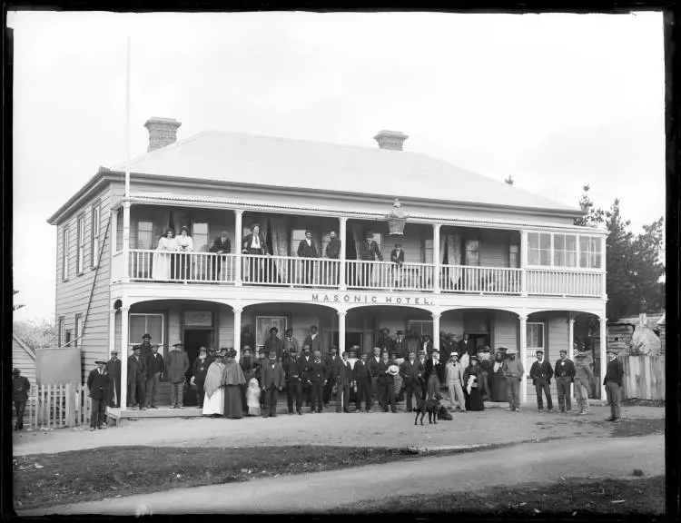 Bryers Hotel, Rawene, 1899