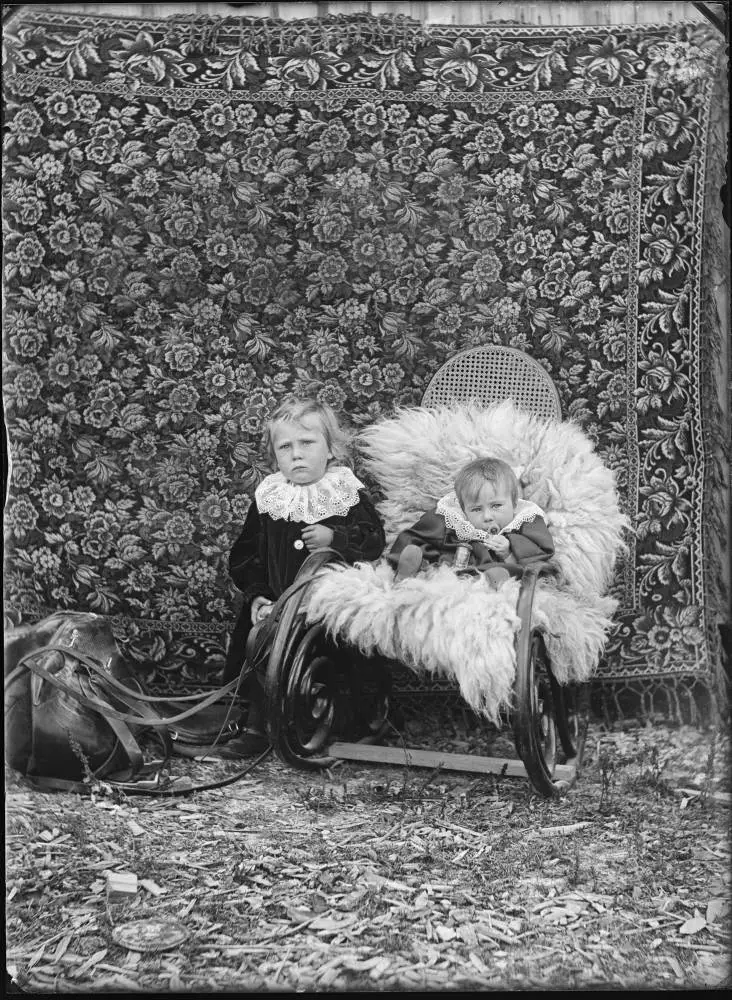 Albert Haines’ two children