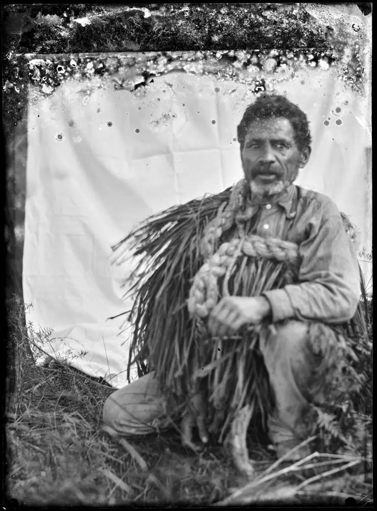 Man in cabbage leaf coat