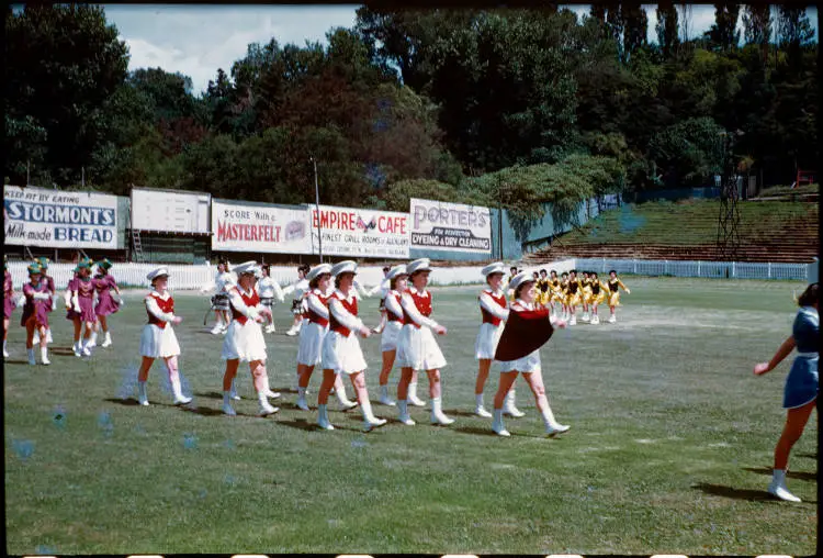 Marching girls at Carlaw Park