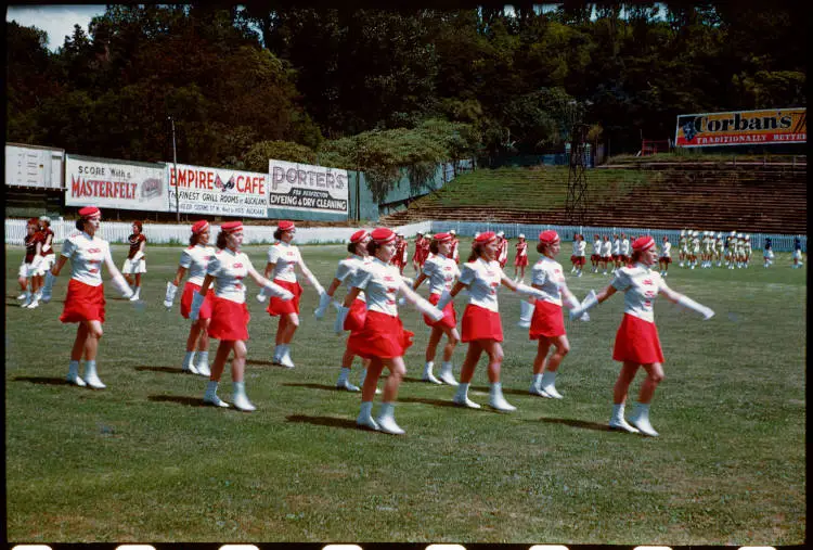 Marching girls at Carlaw Park