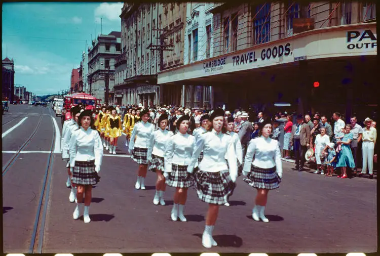 Marching girls in Quay Street