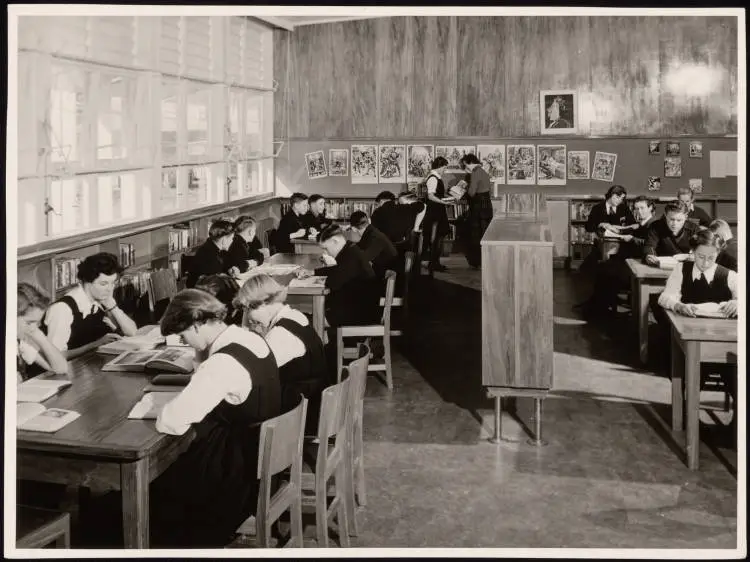 The school library, Kelston High School