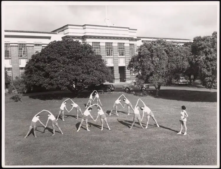 Physical Education students at Auckland Teachers' College, 1961