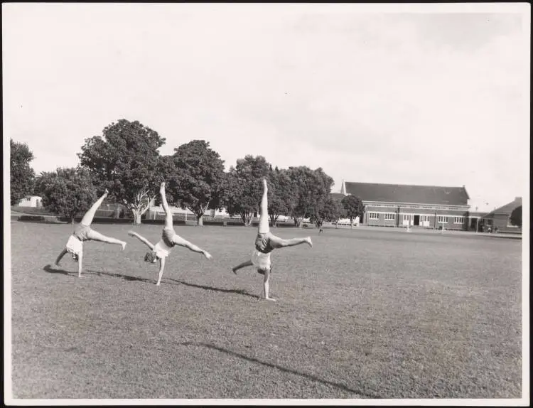 Physical Education students at Auckland Teachers' College, 1961
