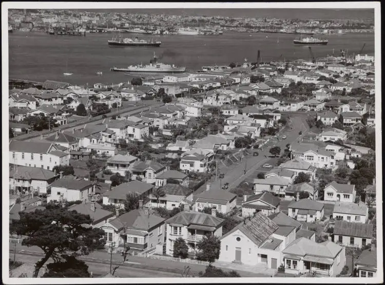 Aerial view of Devonport, 1960