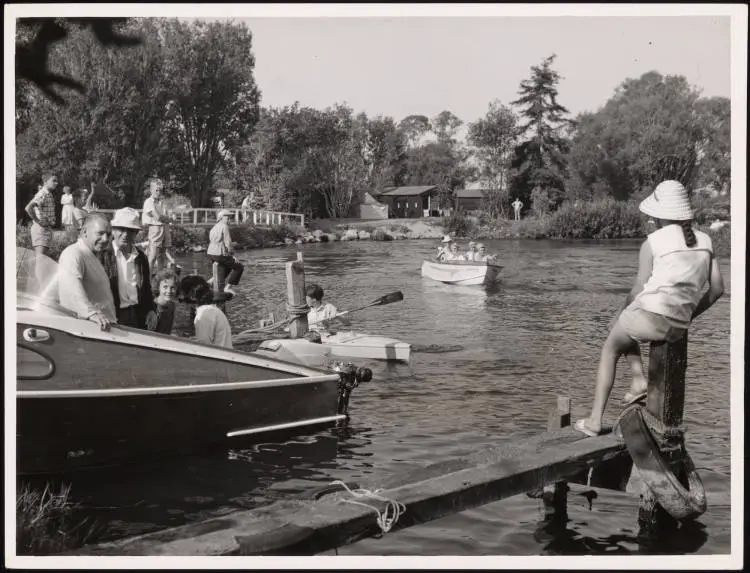Ohau Channel Motor Camp, Rotorua, 1961