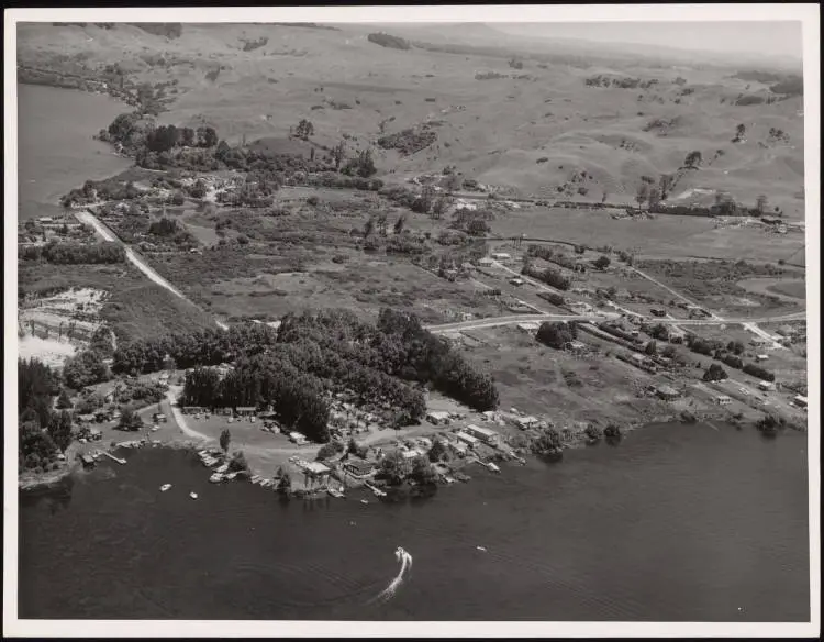 Okawa Bay Motor Camp, Lake Rotoiti, 1961