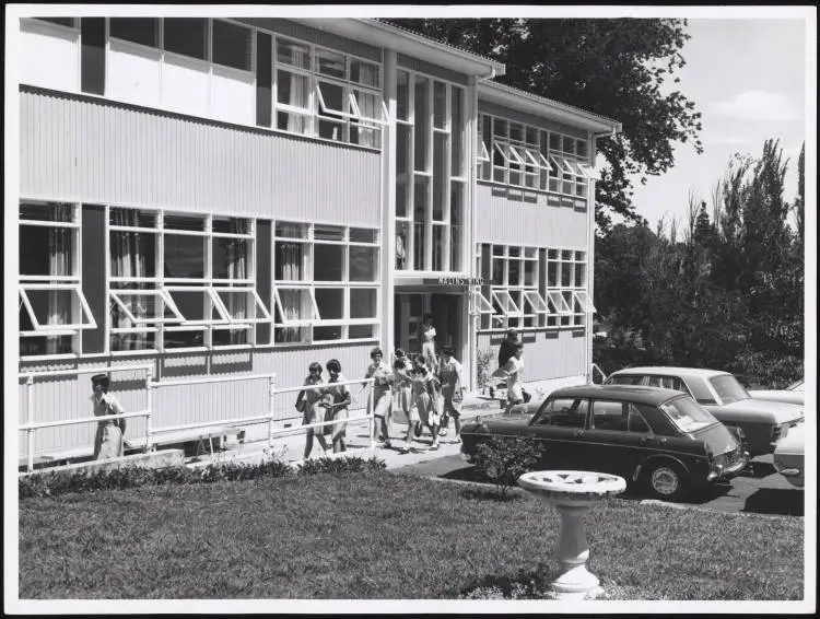 Students, Hamilton Girls' High School, 1969