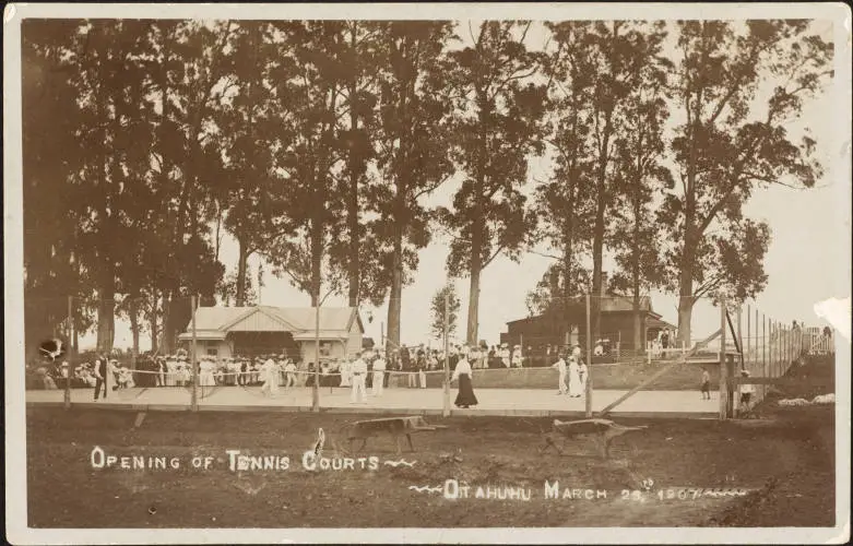 Opening day, Ōtāhuhu Tennis Club, 1907
