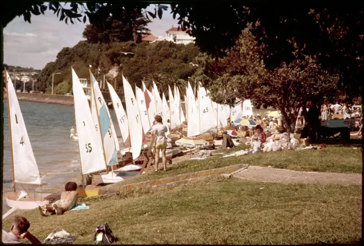 P-Class yachts on Kohimarama Beach