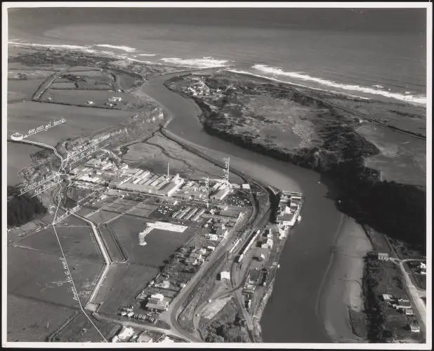 Patea Freezing Works, South Taranaki, 1958
