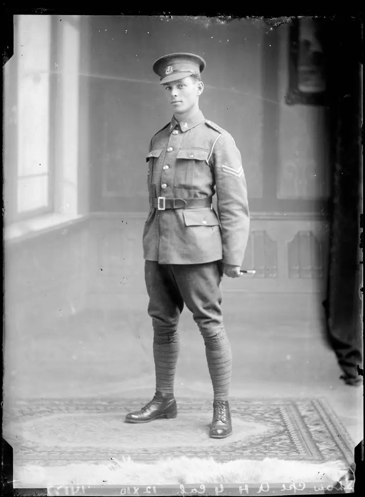 Portrait of a soldier: Sgt A H Shaw