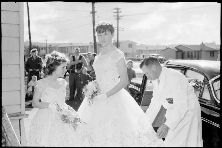 Wedding at the Point England Presbyterian Church, 1960