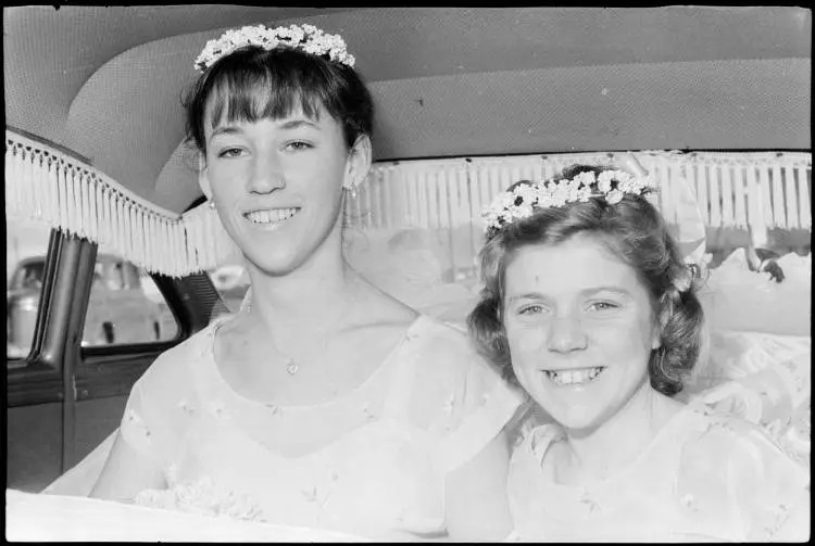 Wedding at the Point England Presbyterian Church, 1960