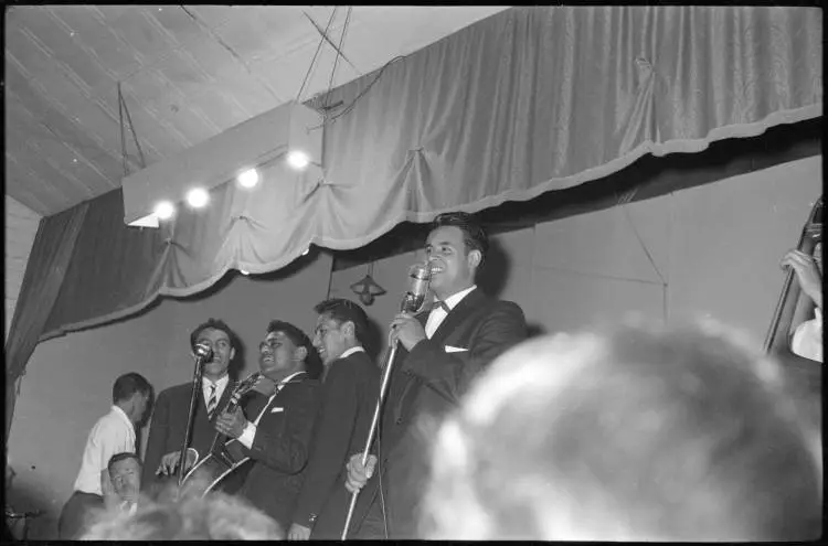 Howard Morrison Quartet at the Crystal Palace Ballroom, Mt Eden Road, 1959