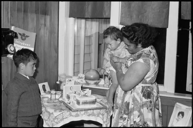 Birthday party for a one-year old, 1959