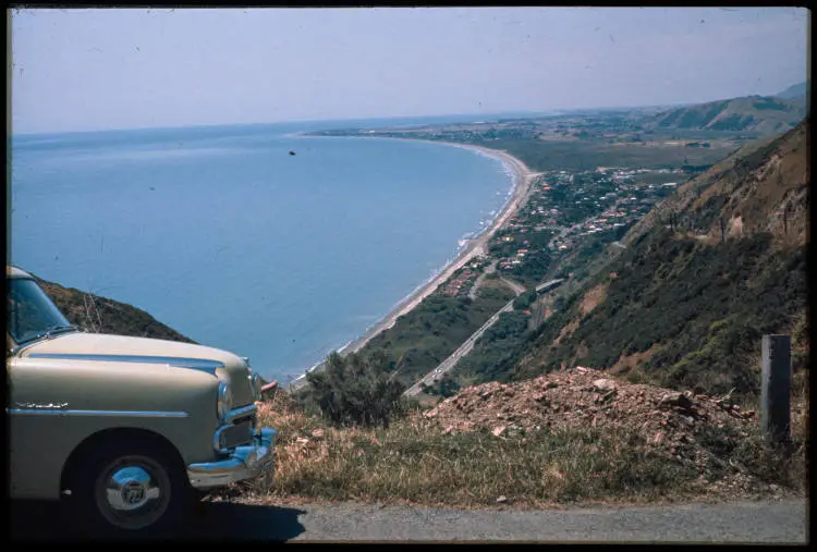 View of the coast from Paekakariki Hill, 1960