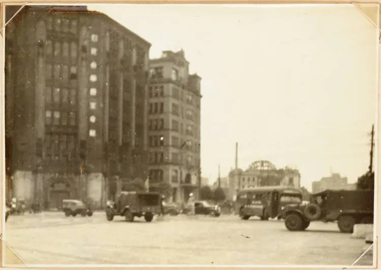 An intersection in Tokyo, 1946