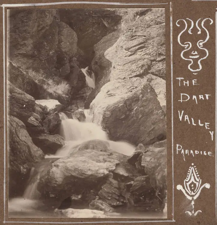 Waterfall in the Dart Valley, Otago, 1913
