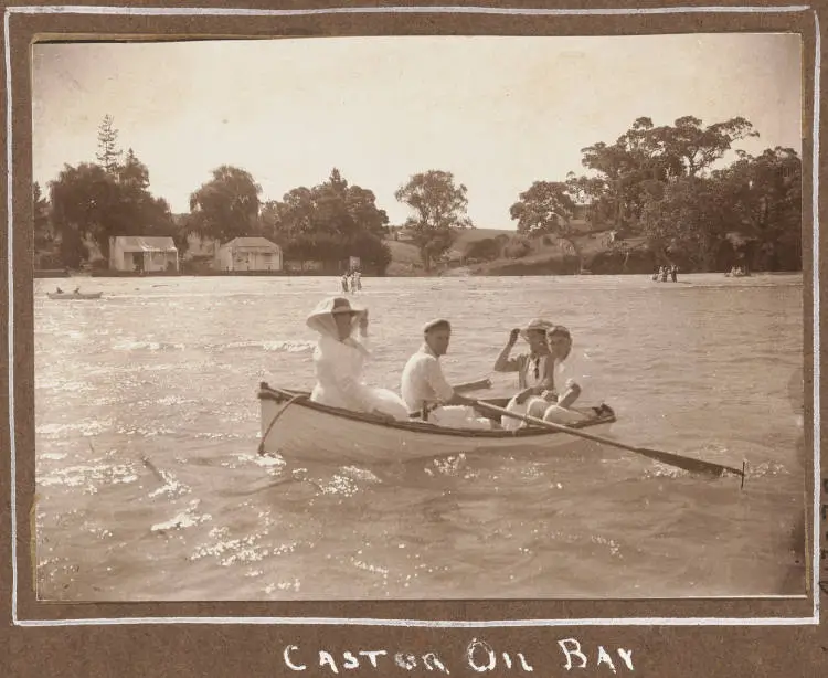 Boating at Castor Bay, 1913