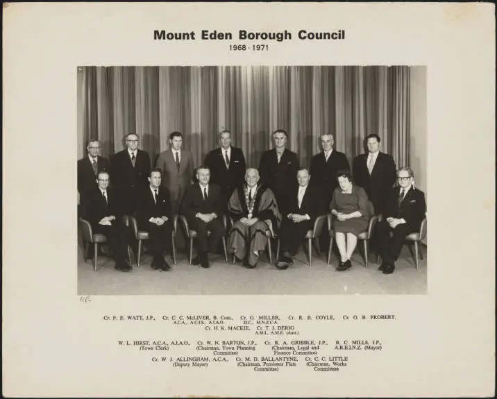 Mount Eden Borough Council, 1968-1971
