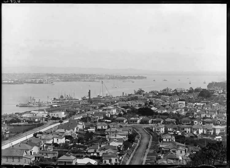 The Waitematā Harbour viewed from Mount Victoria, 1926