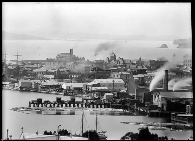 Freemans Bay viewed from Ponsonby, 1900