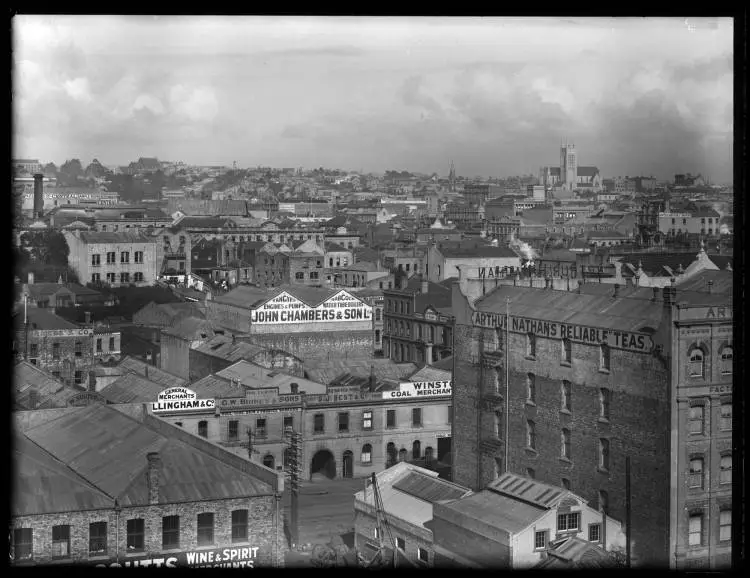 Looking south west from the New Zealand Laundry Company, 1906