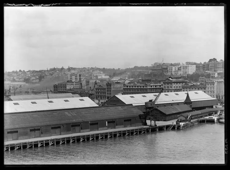 Auckland City from the waterfront, 1927