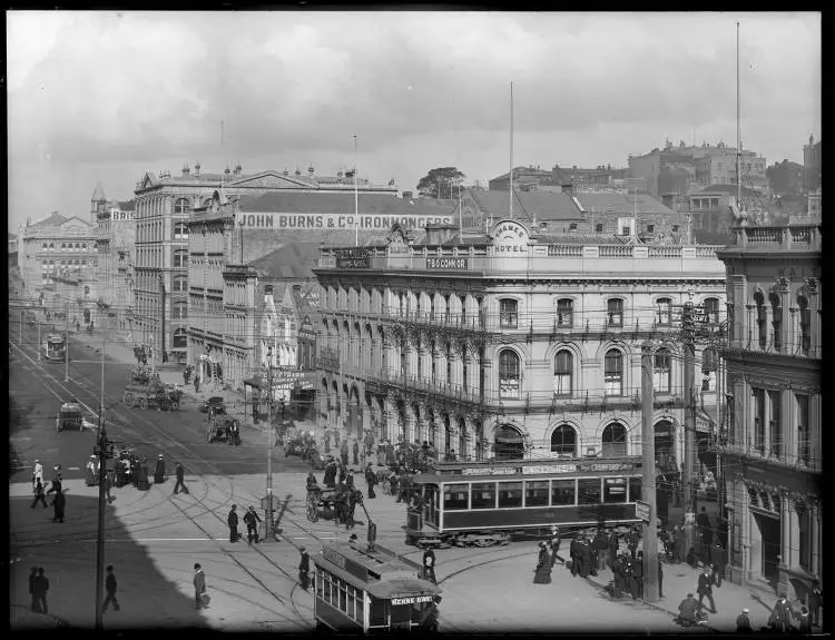 Customs Street East, Auckland Central, 1907