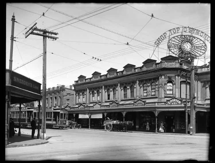 The corner of Khyber Pass Road and Symonds Street, 1921