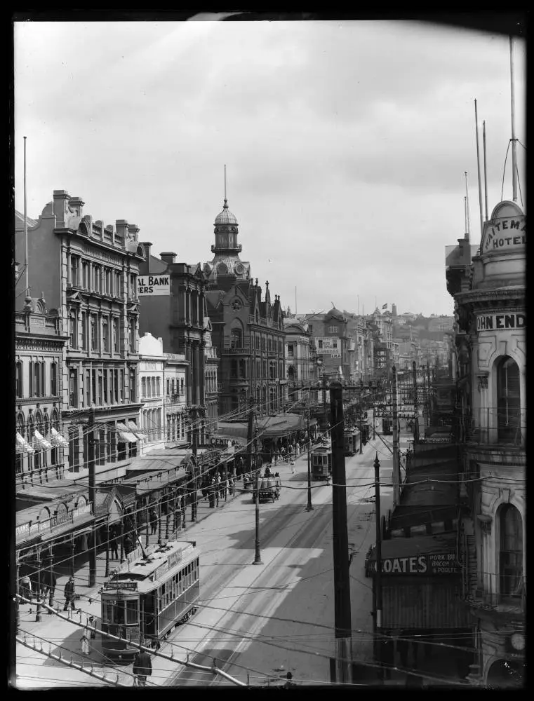 Queen Street, Auckland Central, 1916