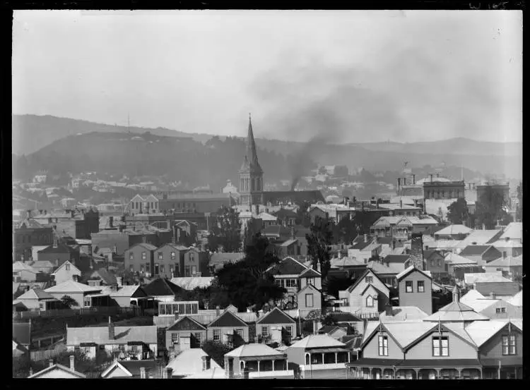 Freemans Bay, St Patrick's Church and Mount Victoria, 1901