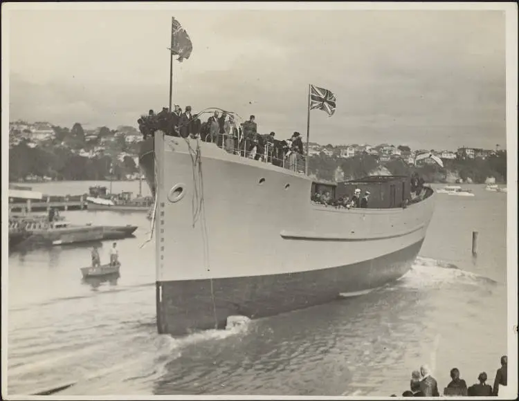 Manuka after launching, 1940
