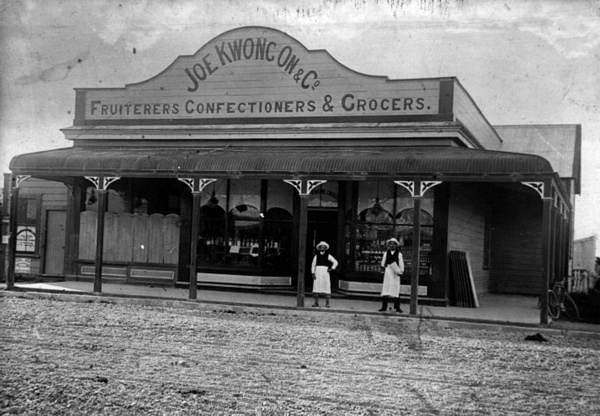 Joe Kwong On and Co, Fruiterers, Confectioners and Grocers, Martinborough