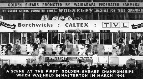 First Golden Shears contest, 1961 : digital image