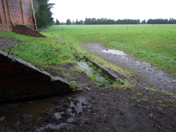 Brick wall, Featherston Military Camp : digital image